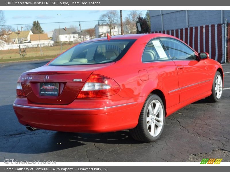 Mars Red / Stone 2007 Mercedes-Benz CLK 350 Coupe