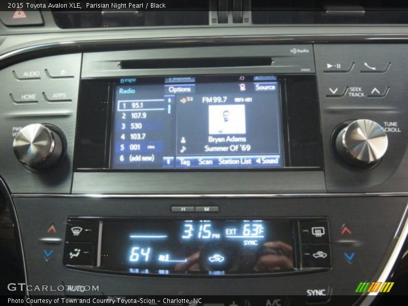 Parisian Night Pearl / Black 2015 Toyota Avalon XLE