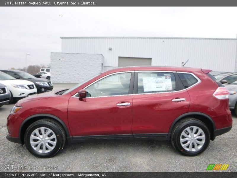  2015 Rogue S AWD Cayenne Red