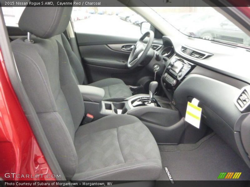 Cayenne Red / Charcoal 2015 Nissan Rogue S AWD