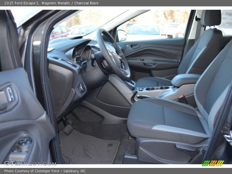 Magnetic Metallic / Charcoal Black 2015 Ford Escape S