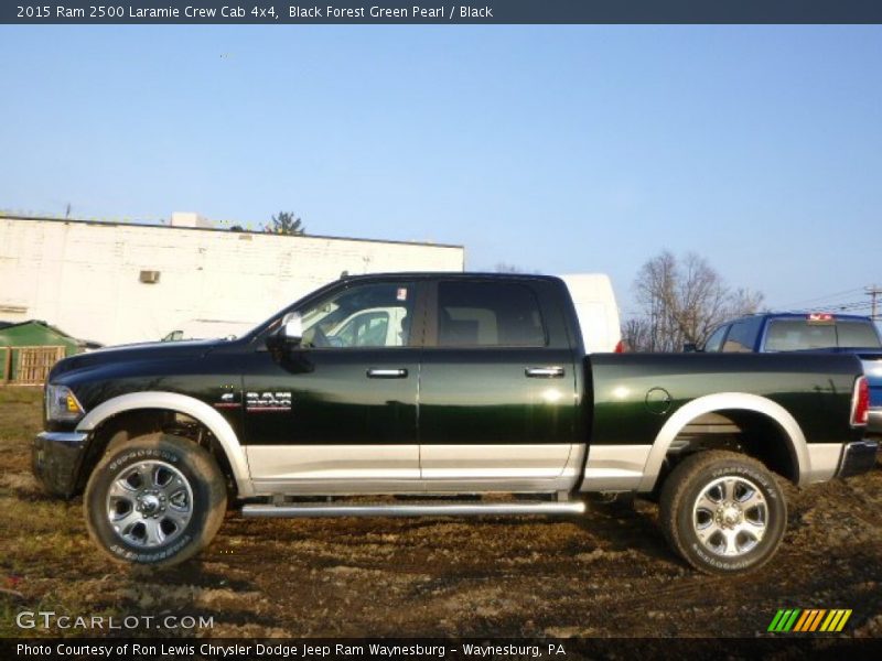  2015 2500 Laramie Crew Cab 4x4 Black Forest Green Pearl