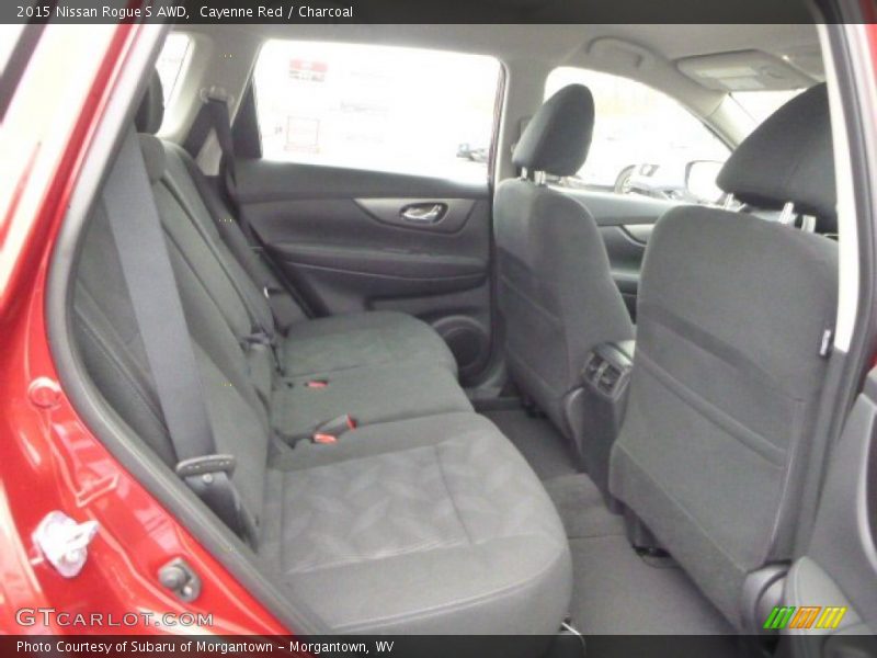 Cayenne Red / Charcoal 2015 Nissan Rogue S AWD