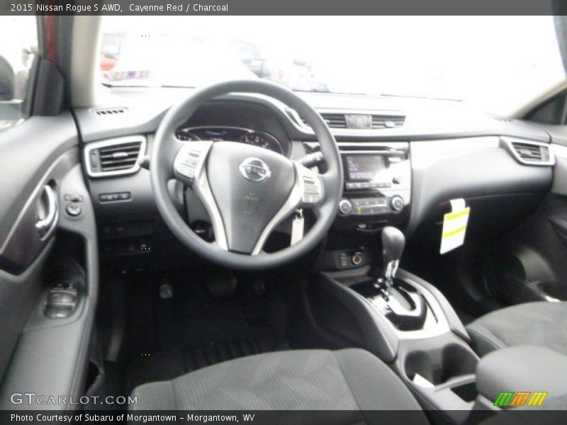 Cayenne Red / Charcoal 2015 Nissan Rogue S AWD