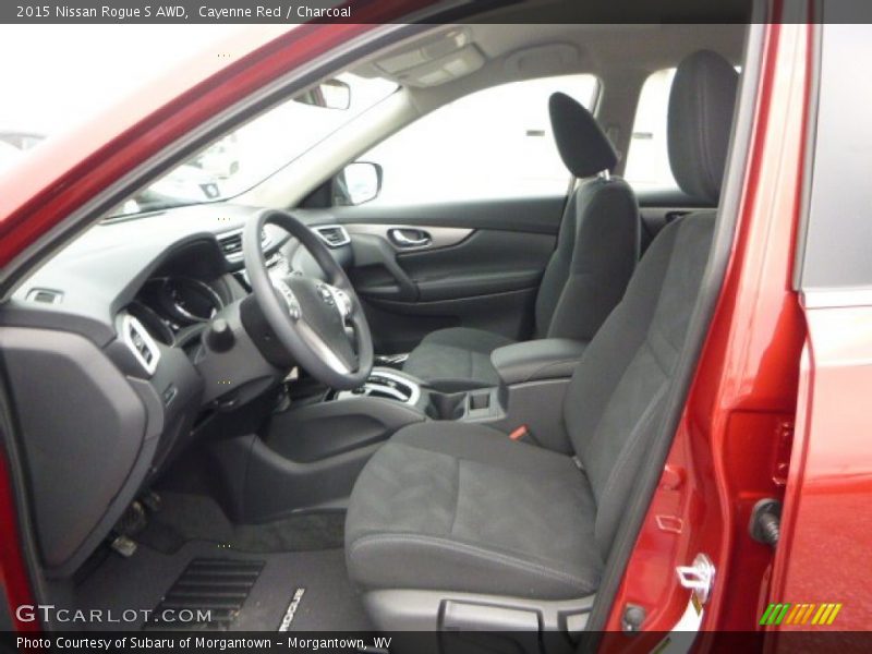 Cayenne Red / Charcoal 2015 Nissan Rogue S AWD