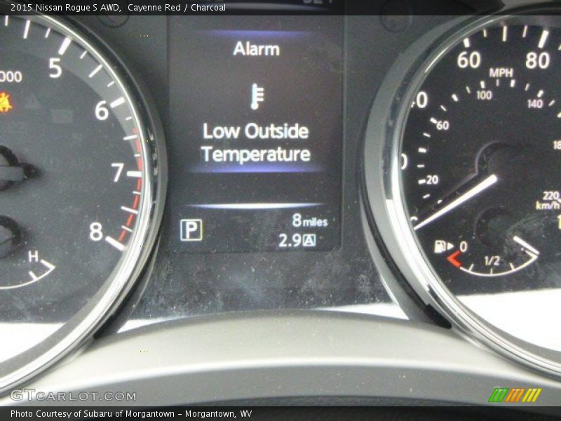 Cayenne Red / Charcoal 2015 Nissan Rogue S AWD