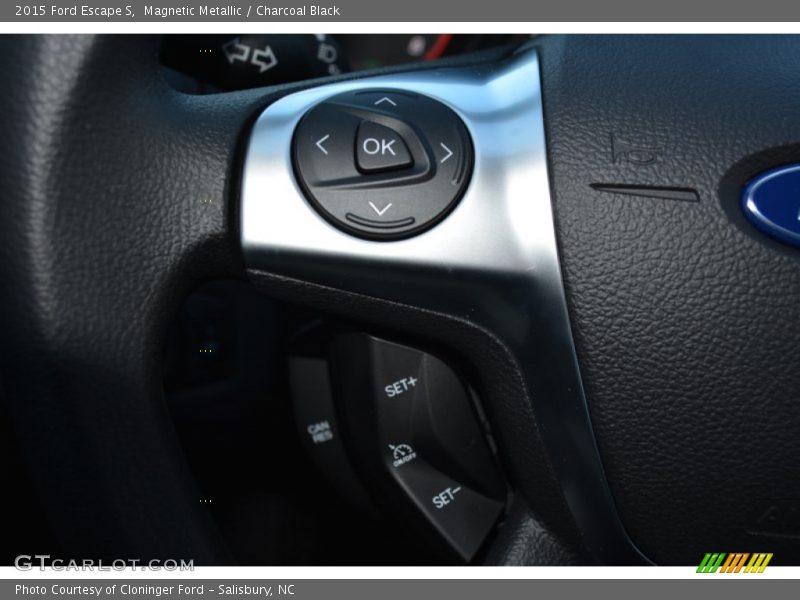 Magnetic Metallic / Charcoal Black 2015 Ford Escape S