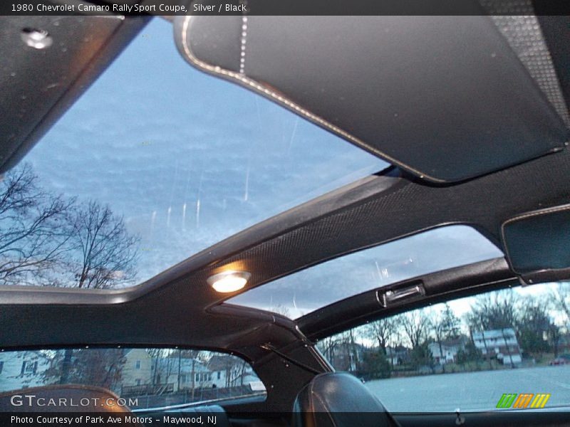 Sunroof of 1980 Camaro Rally Sport Coupe