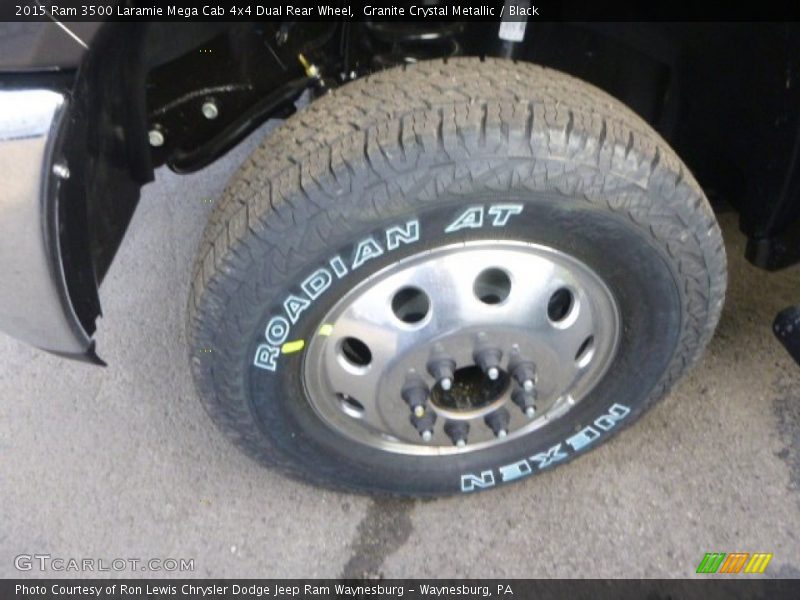 Granite Crystal Metallic / Black 2015 Ram 3500 Laramie Mega Cab 4x4 Dual Rear Wheel