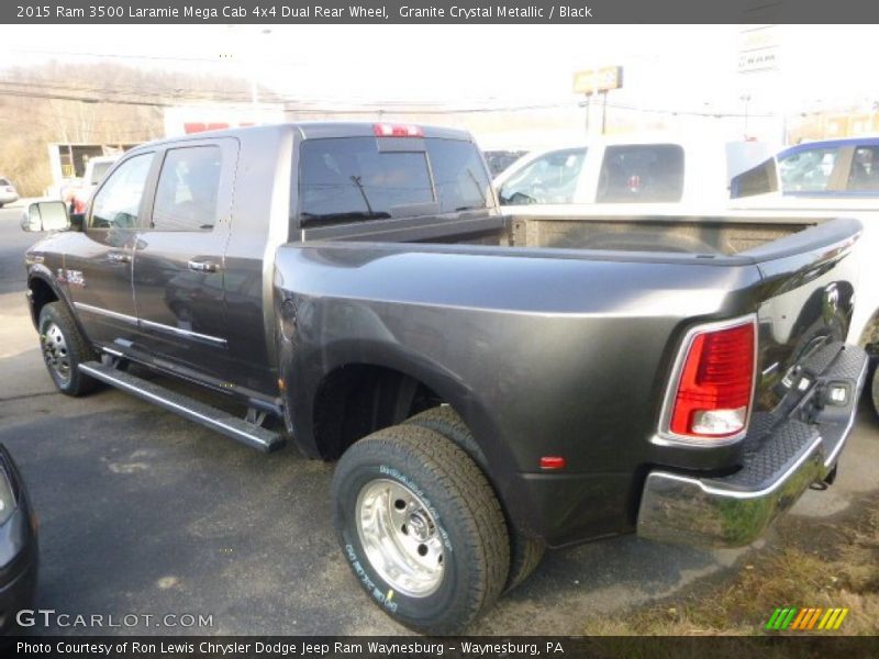 2015 3500 Laramie Mega Cab 4x4 Dual Rear Wheel Granite Crystal Metallic