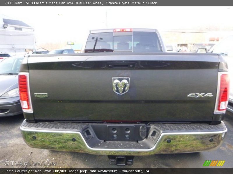 Granite Crystal Metallic / Black 2015 Ram 3500 Laramie Mega Cab 4x4 Dual Rear Wheel