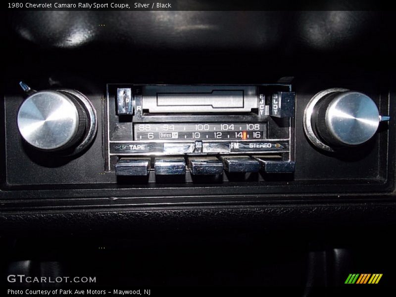 Audio System of 1980 Camaro Rally Sport Coupe