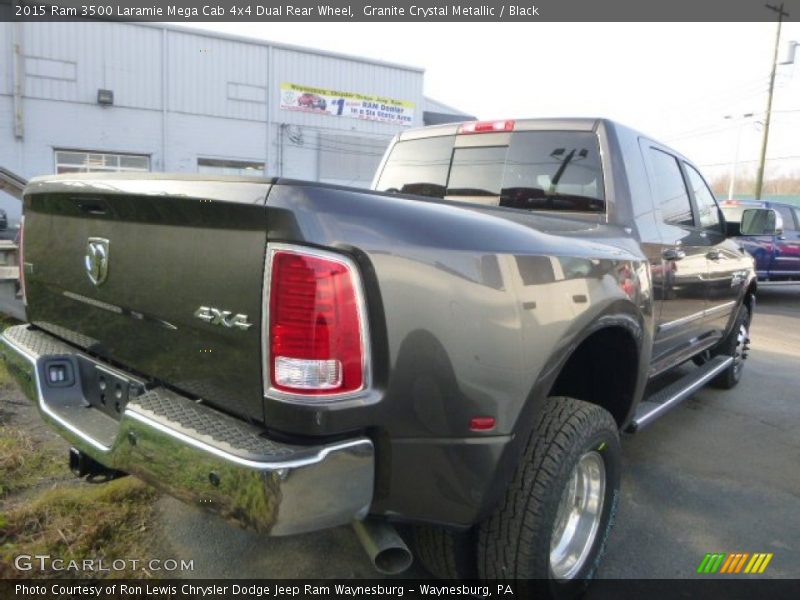 Granite Crystal Metallic / Black 2015 Ram 3500 Laramie Mega Cab 4x4 Dual Rear Wheel
