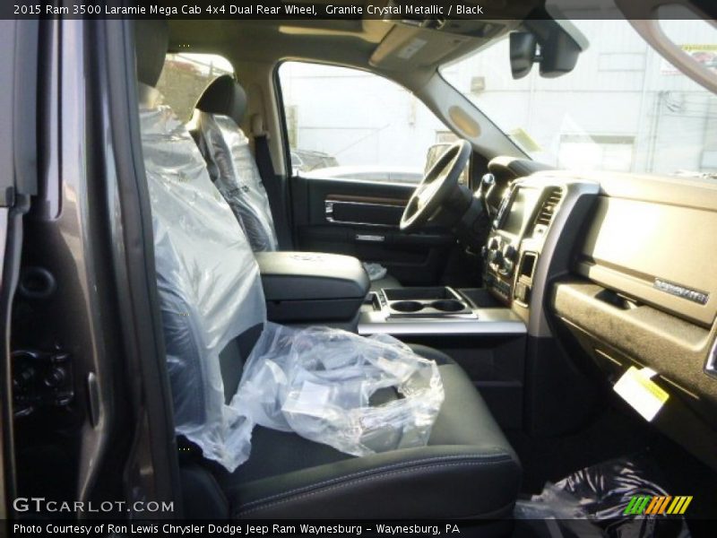 Granite Crystal Metallic / Black 2015 Ram 3500 Laramie Mega Cab 4x4 Dual Rear Wheel