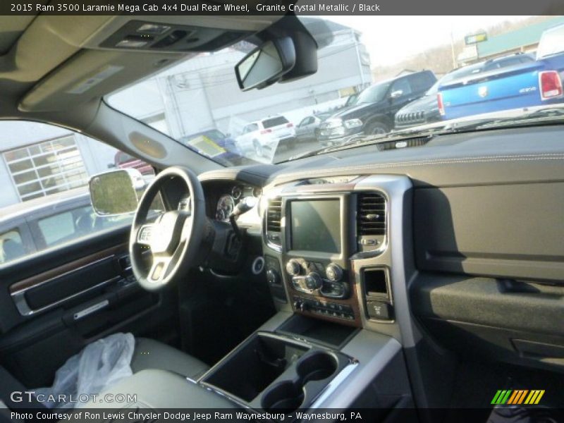 Granite Crystal Metallic / Black 2015 Ram 3500 Laramie Mega Cab 4x4 Dual Rear Wheel