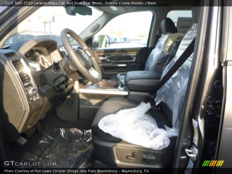 Granite Crystal Metallic / Black 2015 Ram 3500 Laramie Mega Cab 4x4 Dual Rear Wheel