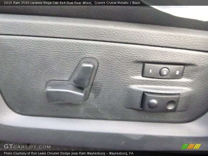 Granite Crystal Metallic / Black 2015 Ram 3500 Laramie Mega Cab 4x4 Dual Rear Wheel