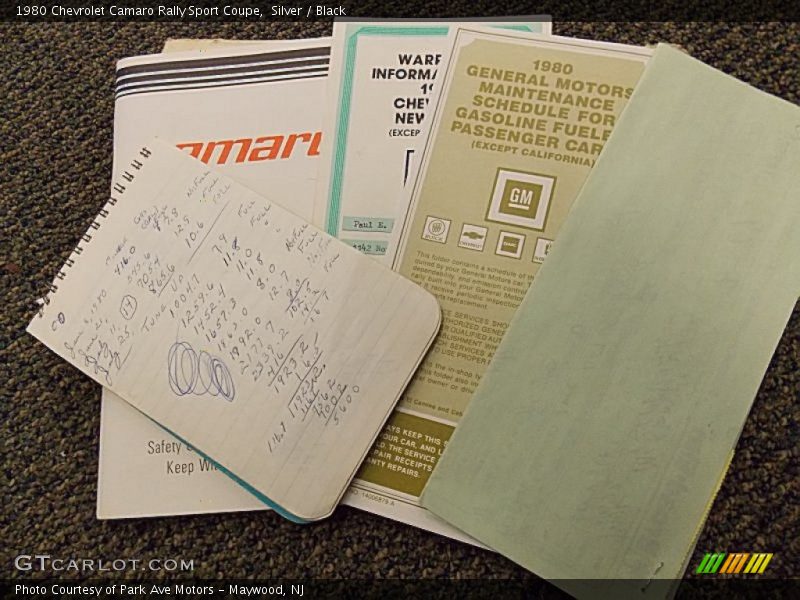 Books/Manuals of 1980 Camaro Rally Sport Coupe