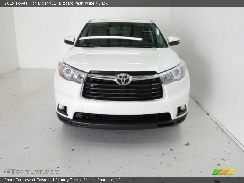 Blizzard Pearl White / Black 2015 Toyota Highlander XLE