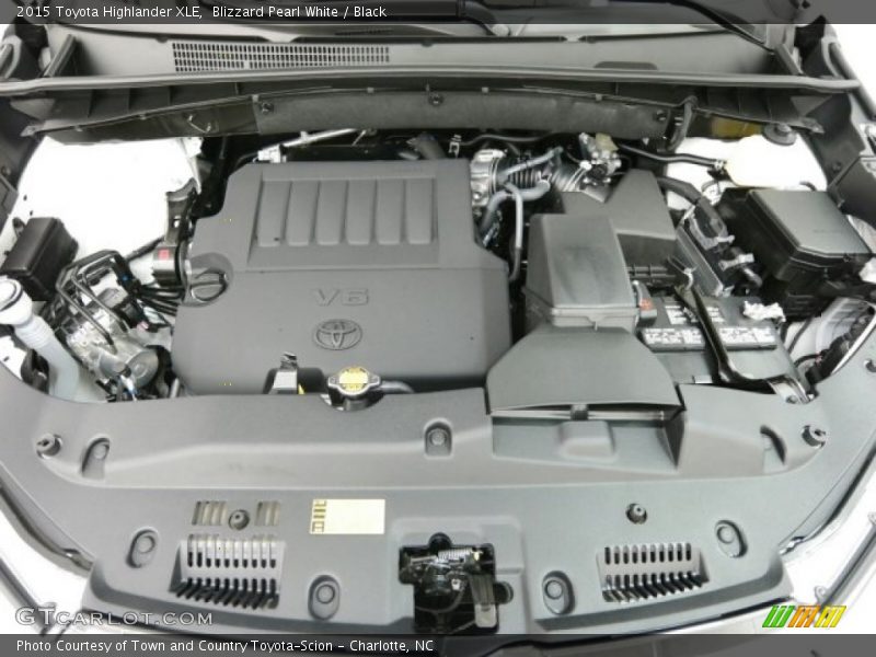 Blizzard Pearl White / Black 2015 Toyota Highlander XLE