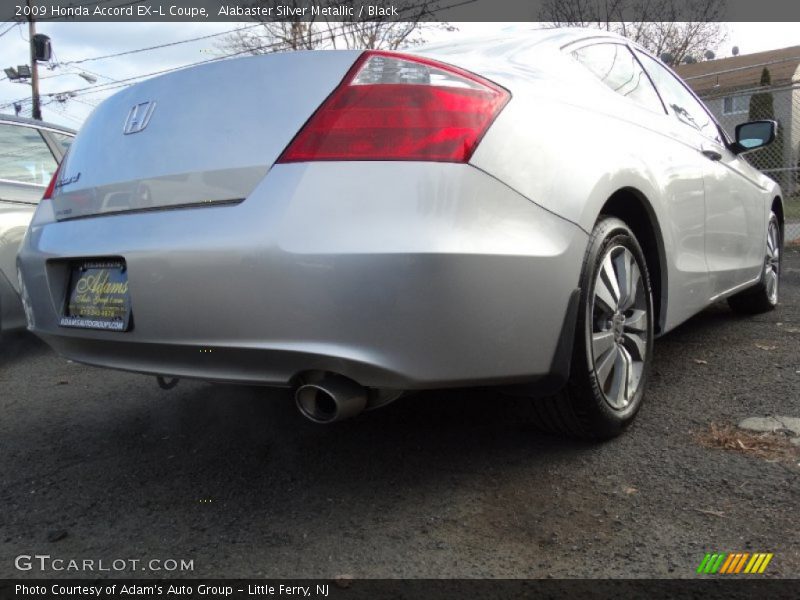 Alabaster Silver Metallic / Black 2009 Honda Accord EX-L Coupe