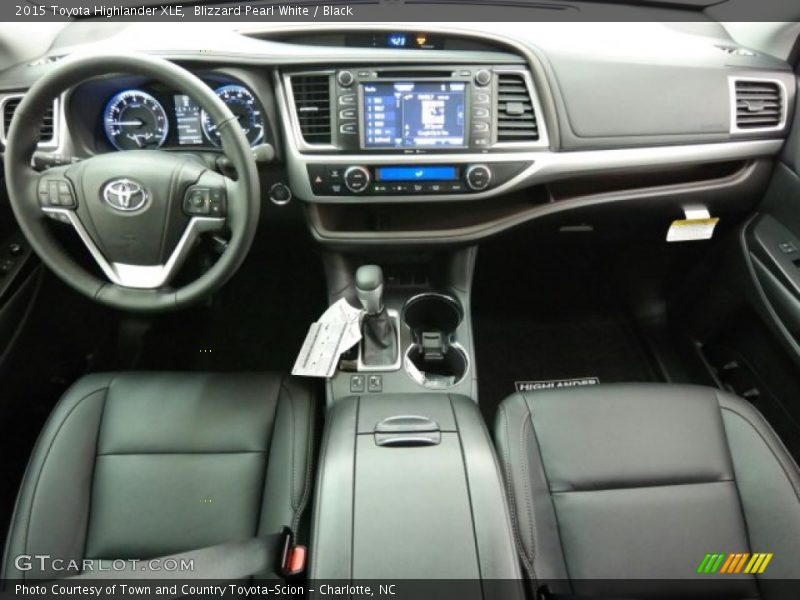 Blizzard Pearl White / Black 2015 Toyota Highlander XLE