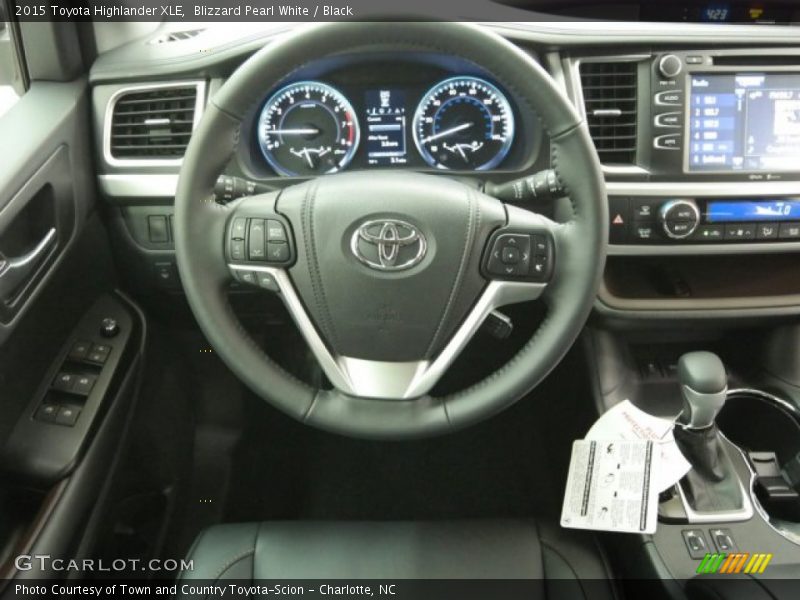 Blizzard Pearl White / Black 2015 Toyota Highlander XLE