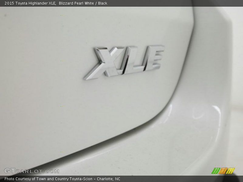 Blizzard Pearl White / Black 2015 Toyota Highlander XLE