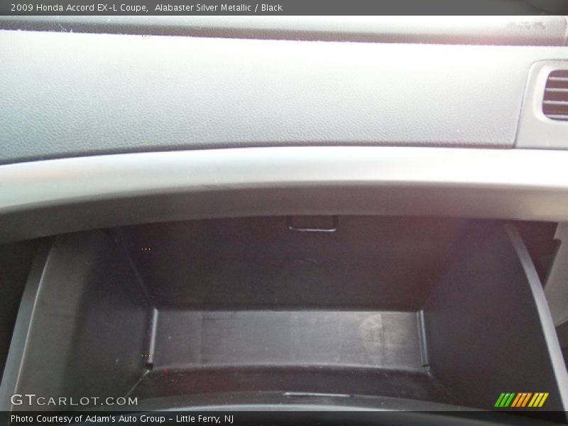 Alabaster Silver Metallic / Black 2009 Honda Accord EX-L Coupe