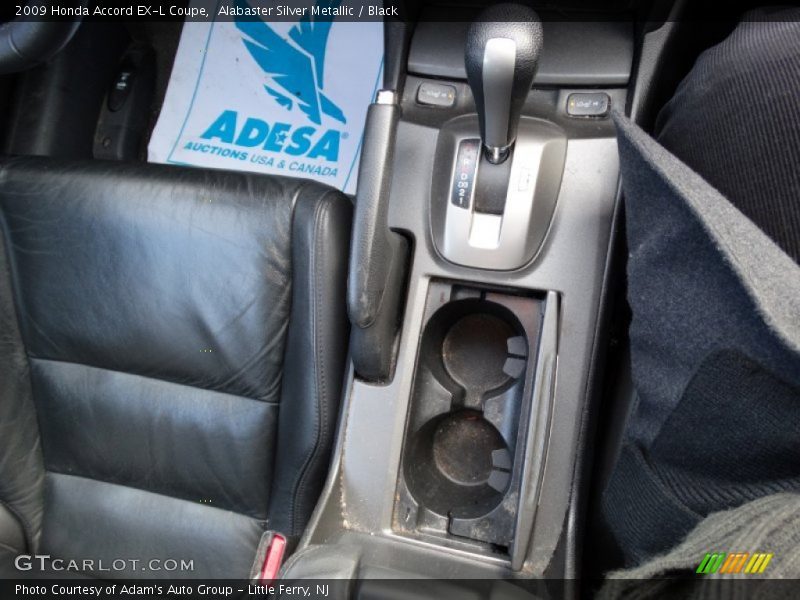 Alabaster Silver Metallic / Black 2009 Honda Accord EX-L Coupe