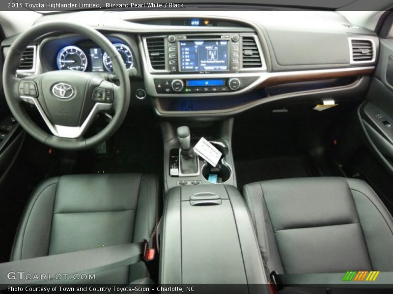Blizzard Pearl White / Black 2015 Toyota Highlander Limited