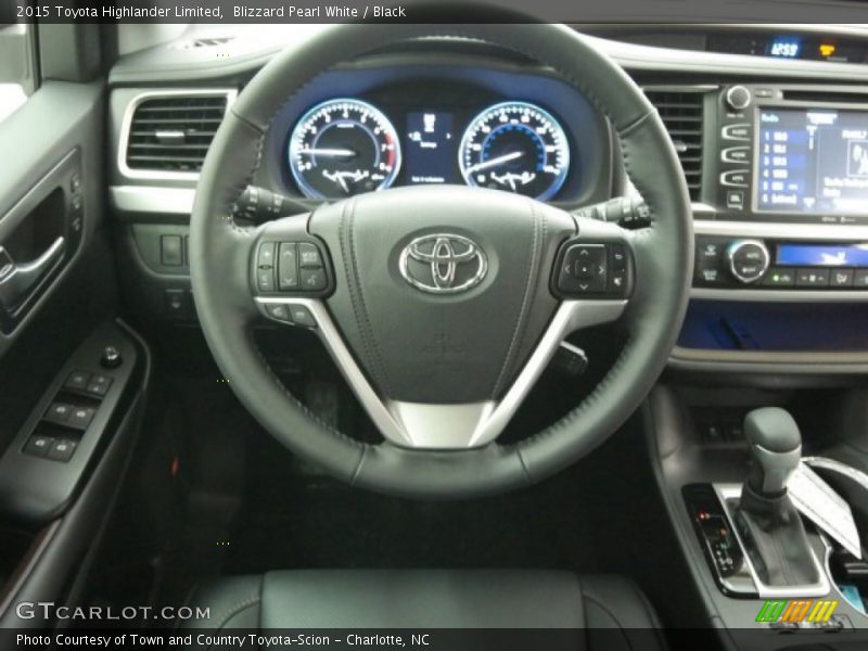 Blizzard Pearl White / Black 2015 Toyota Highlander Limited