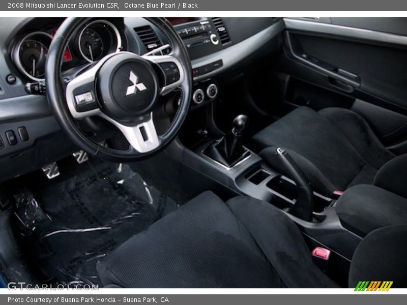 Octane Blue Pearl / Black 2008 Mitsubishi Lancer Evolution GSR