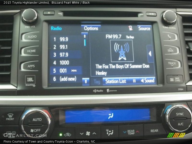 Blizzard Pearl White / Black 2015 Toyota Highlander Limited