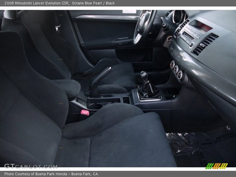 Octane Blue Pearl / Black 2008 Mitsubishi Lancer Evolution GSR