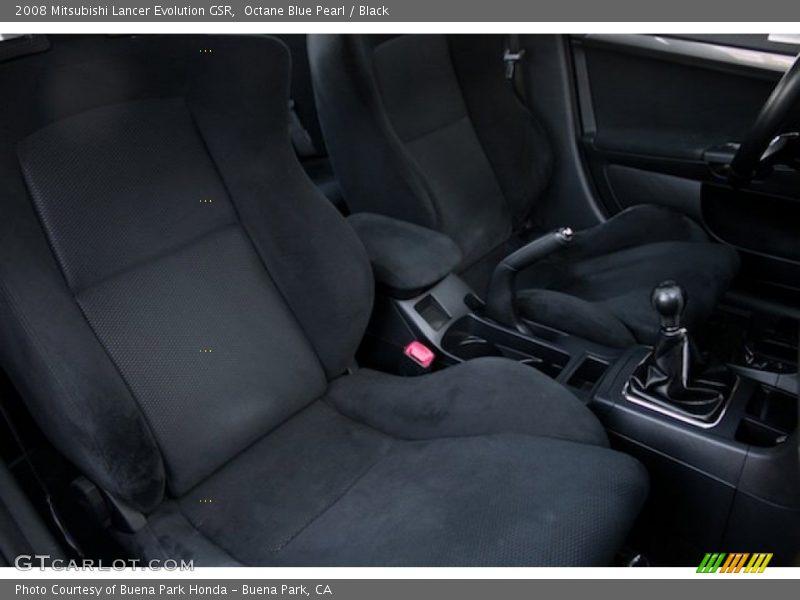 Octane Blue Pearl / Black 2008 Mitsubishi Lancer Evolution GSR