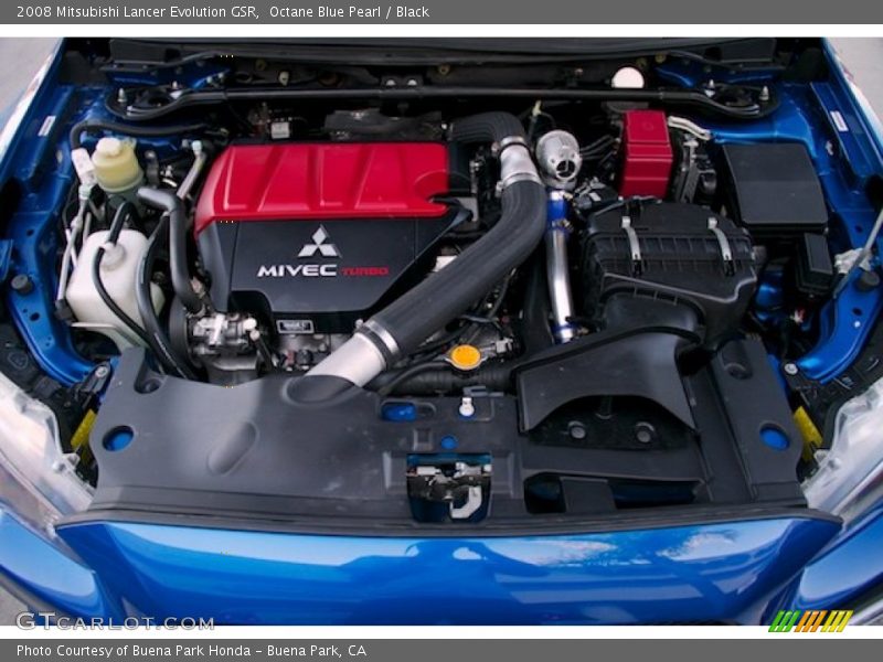 Octane Blue Pearl / Black 2008 Mitsubishi Lancer Evolution GSR