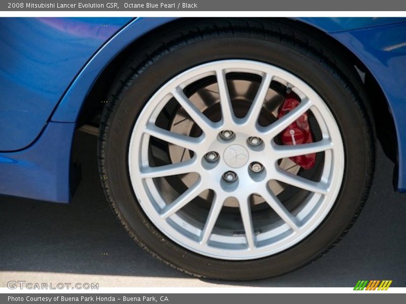 Octane Blue Pearl / Black 2008 Mitsubishi Lancer Evolution GSR