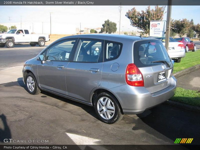 Storm Silver Metallic / Black/Grey 2008 Honda Fit Hatchback