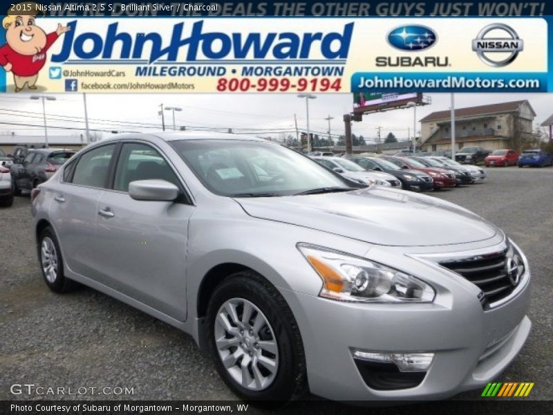 Brilliant Silver / Charcoal 2015 Nissan Altima 2.5 S