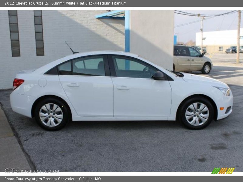 Summit White / Jet Black/Medium Titanium 2012 Chevrolet Cruze LS