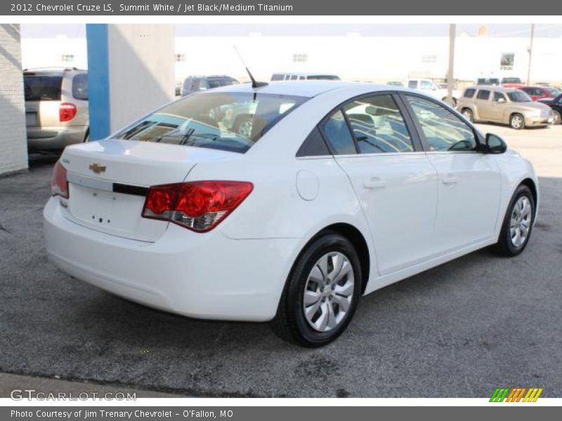 Summit White / Jet Black/Medium Titanium 2012 Chevrolet Cruze LS