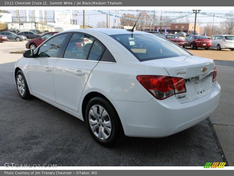 Summit White / Jet Black/Medium Titanium 2012 Chevrolet Cruze LS