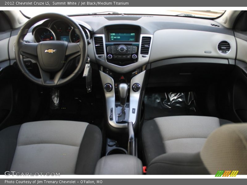Summit White / Jet Black/Medium Titanium 2012 Chevrolet Cruze LS