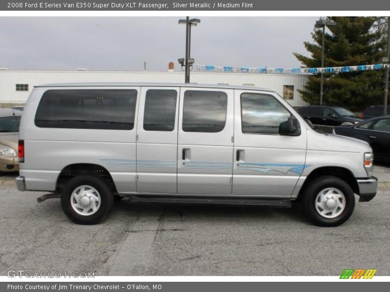 Silver Metallic / Medium Flint 2008 Ford E Series Van E350 Super Duty XLT Passenger