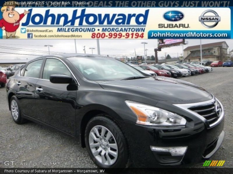 Super Black / Charcoal 2015 Nissan Altima 2.5 S