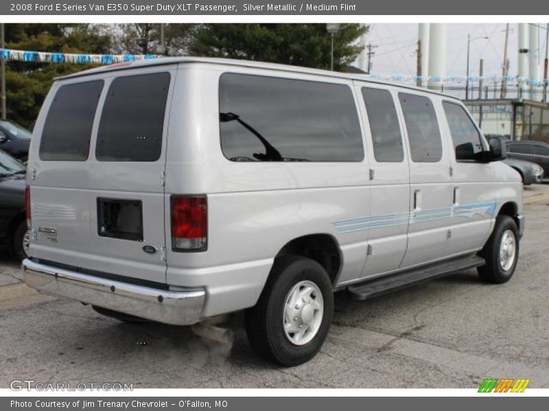 Silver Metallic / Medium Flint 2008 Ford E Series Van E350 Super Duty XLT Passenger