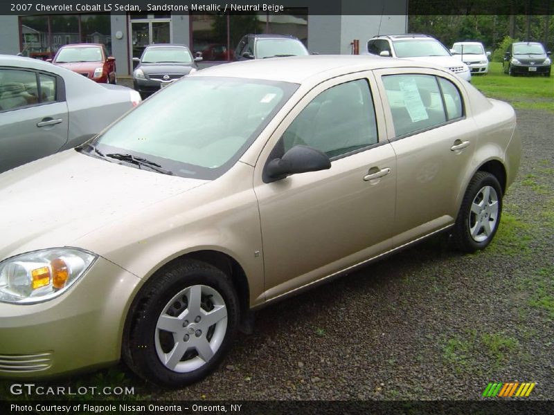 Sandstone Metallic / Neutral Beige 2007 Chevrolet Cobalt LS Sedan