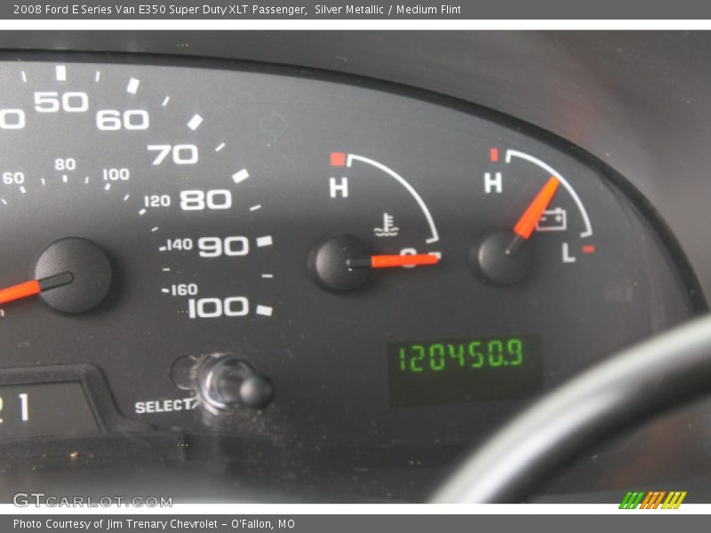 Silver Metallic / Medium Flint 2008 Ford E Series Van E350 Super Duty XLT Passenger