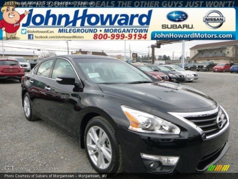 Super Black / Charcoal 2015 Nissan Altima 2.5 SV